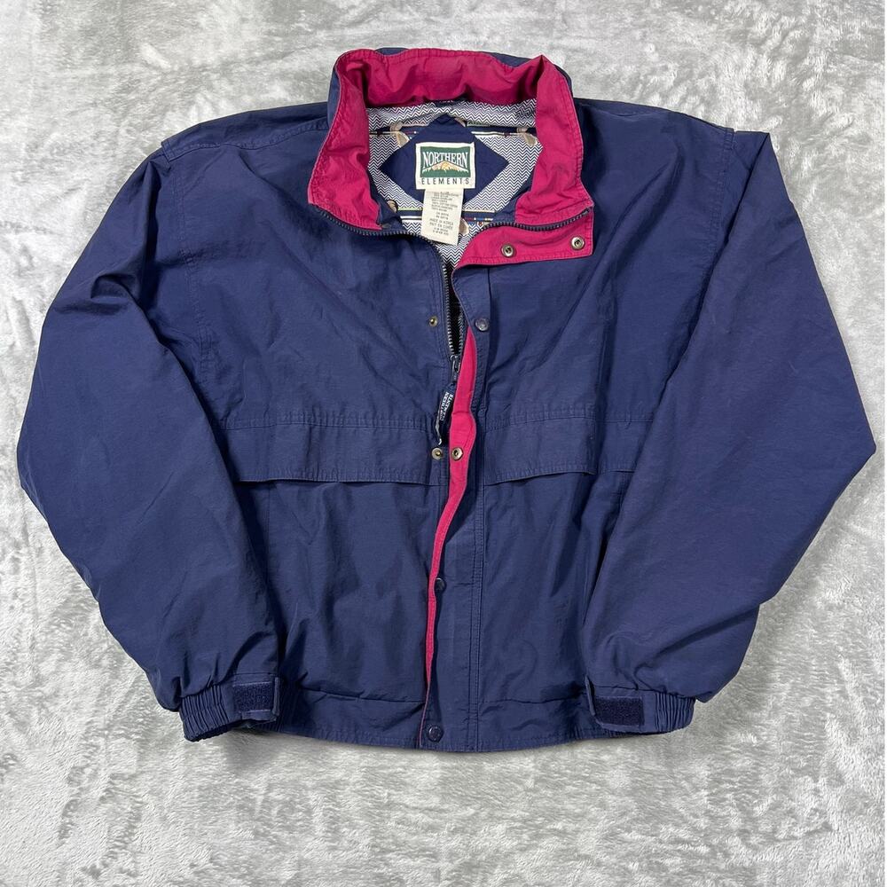 Vintage Golf Jacket Large Navy Windbreaker 90s Grandpacore Heritage Americana